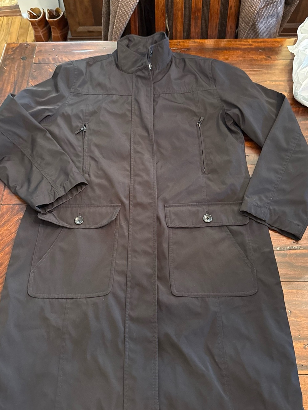 Eddie Bauer Dark Brown Trench Coat
